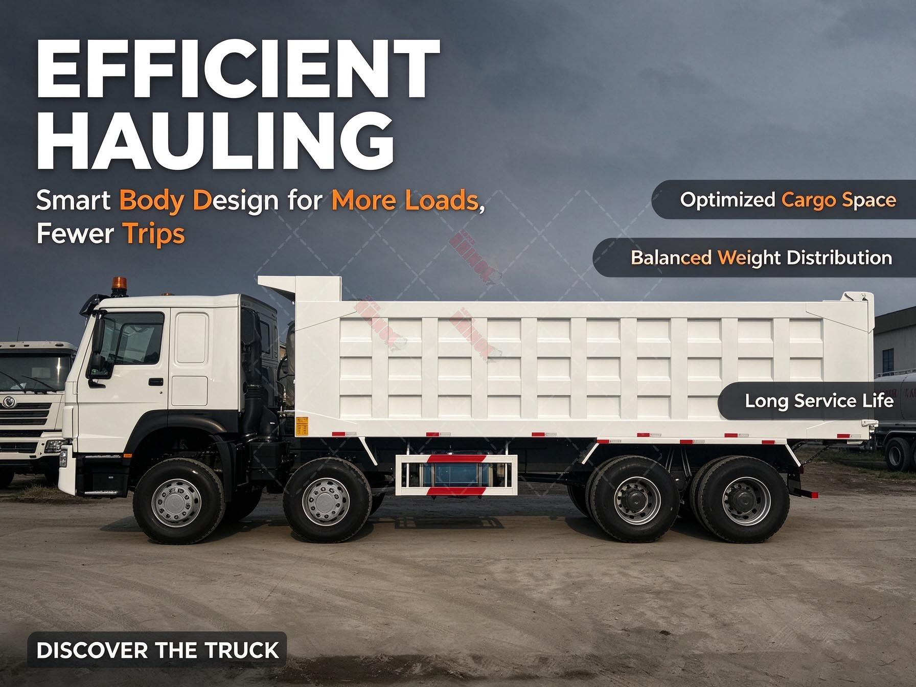 8×4 Dump Truck Heavy Duty Tipper Truck Manufacturer