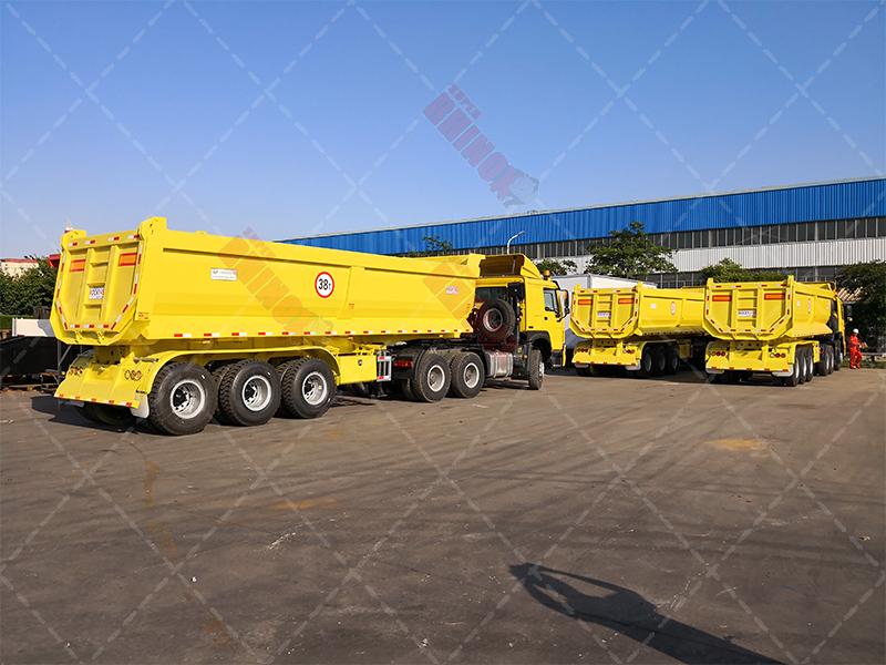 tipping trailer tractor