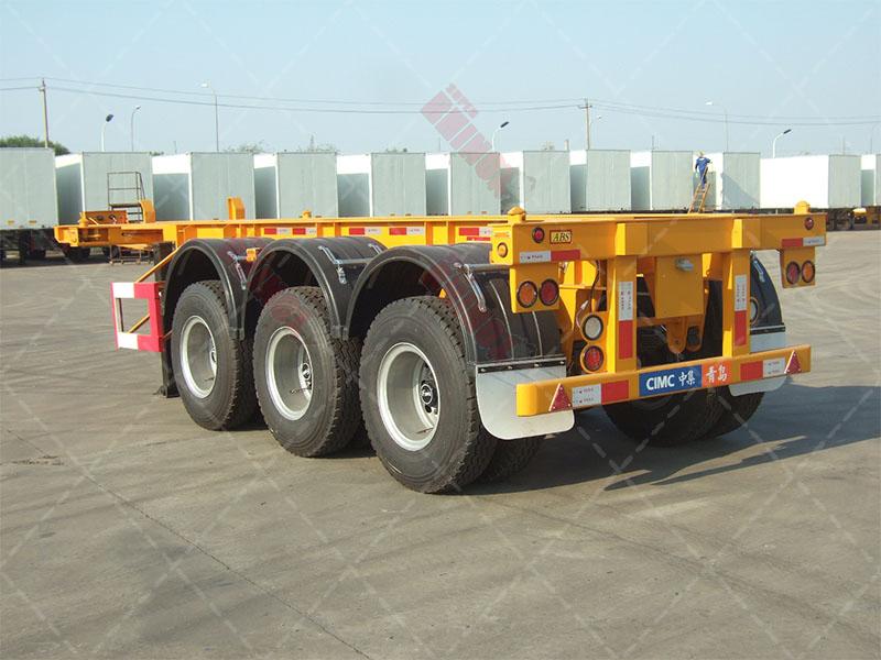 20ft Container chassis with three axles