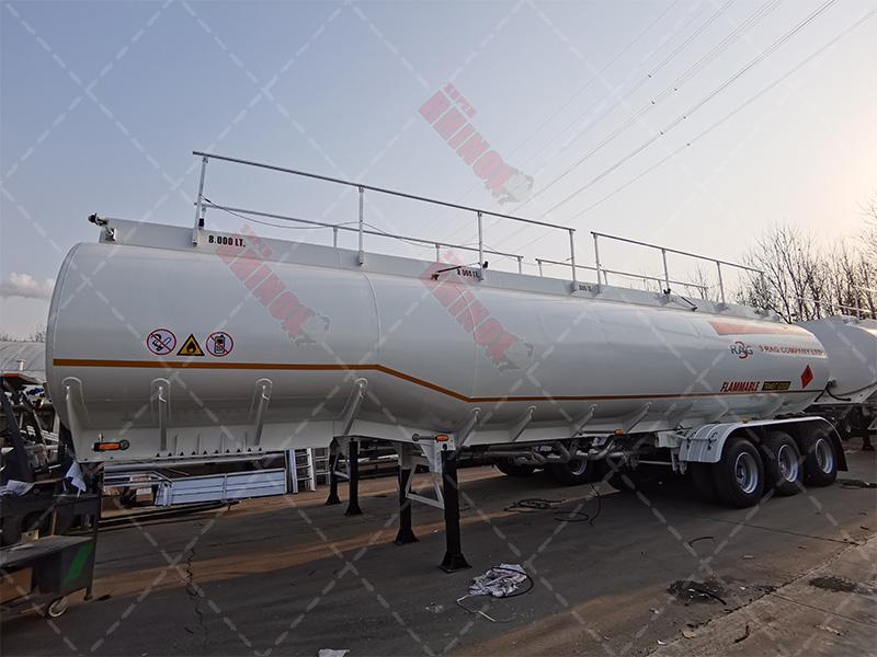 42CBM Aluminium Fuel Tanker Trailer with three axles
