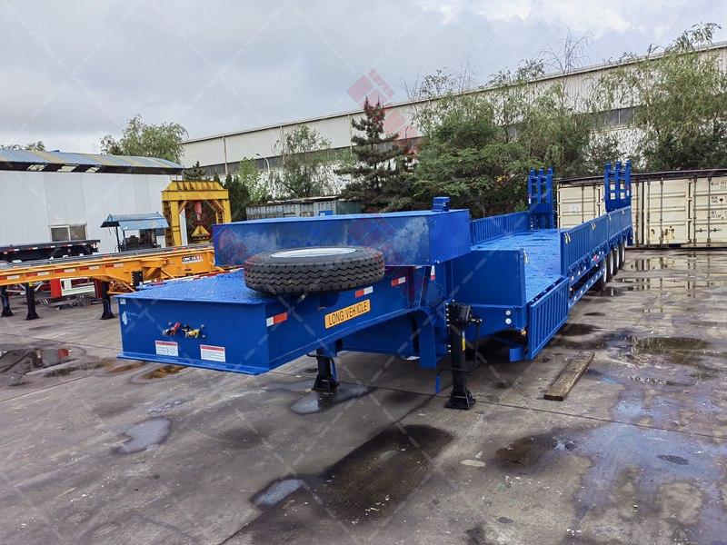 4 axle low bed trailer,low low bed trailer