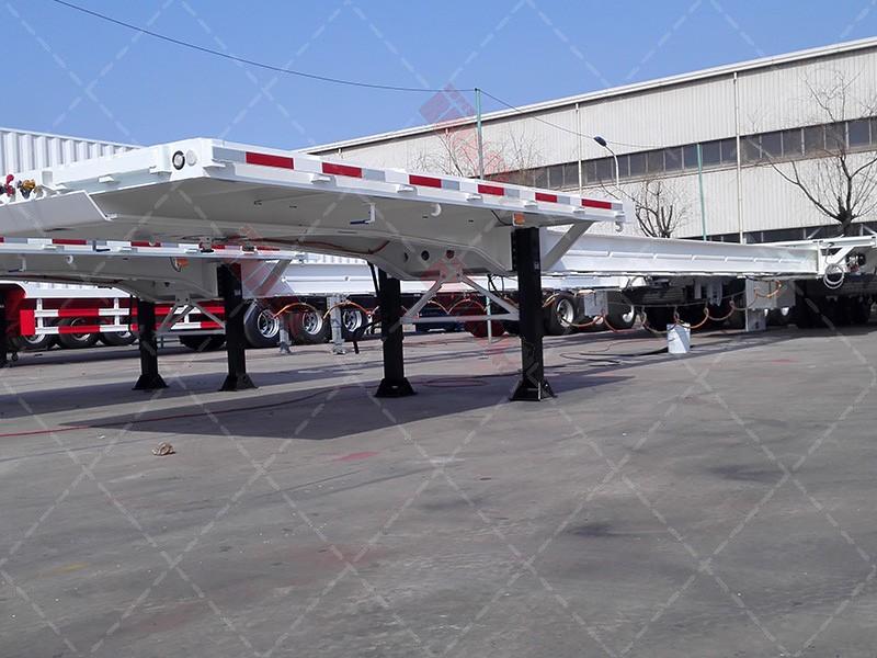 3 axles Flatbed trailer