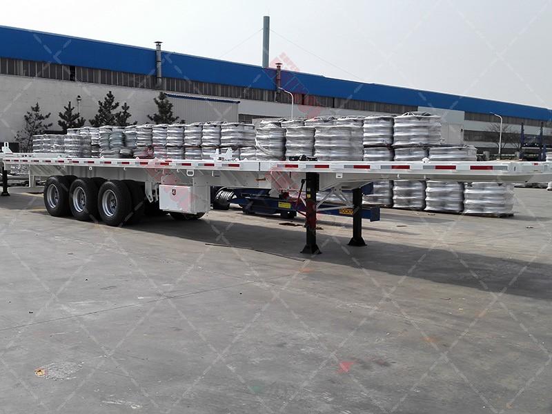 3 axles Flatbed trailer supplier