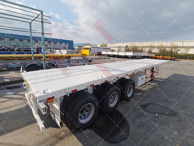 40ft high bed container semi trailer with three axles