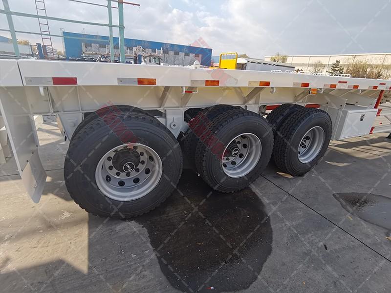 40ft high bed container semi trailer with three axles