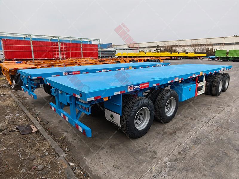 Draw Bar high bed Puling Trailer with four axles
