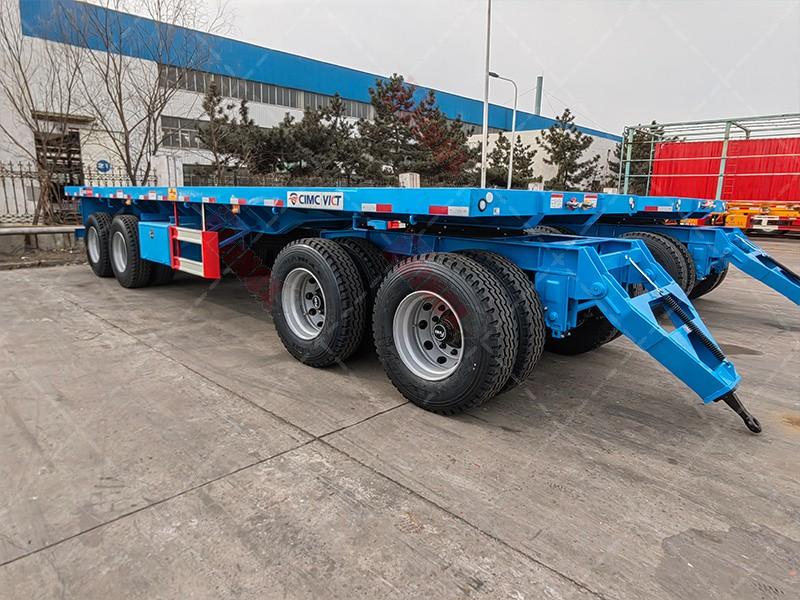 Draw Bar high bed Puling Trailer with four axles