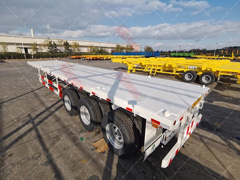 40ft high bed container semi trailer with three axles