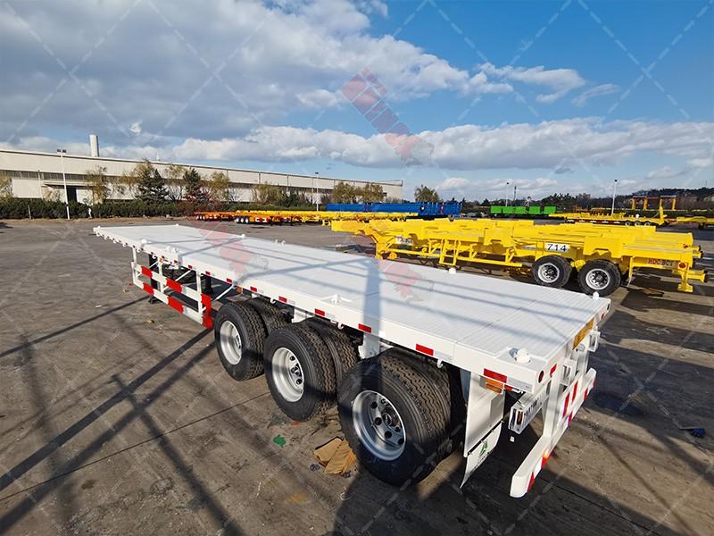 40ft high bed container semi trailer with three axles
