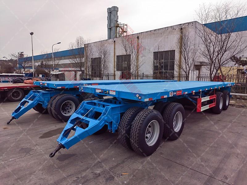 Draw Bar high bed Puling Trailer with four axles