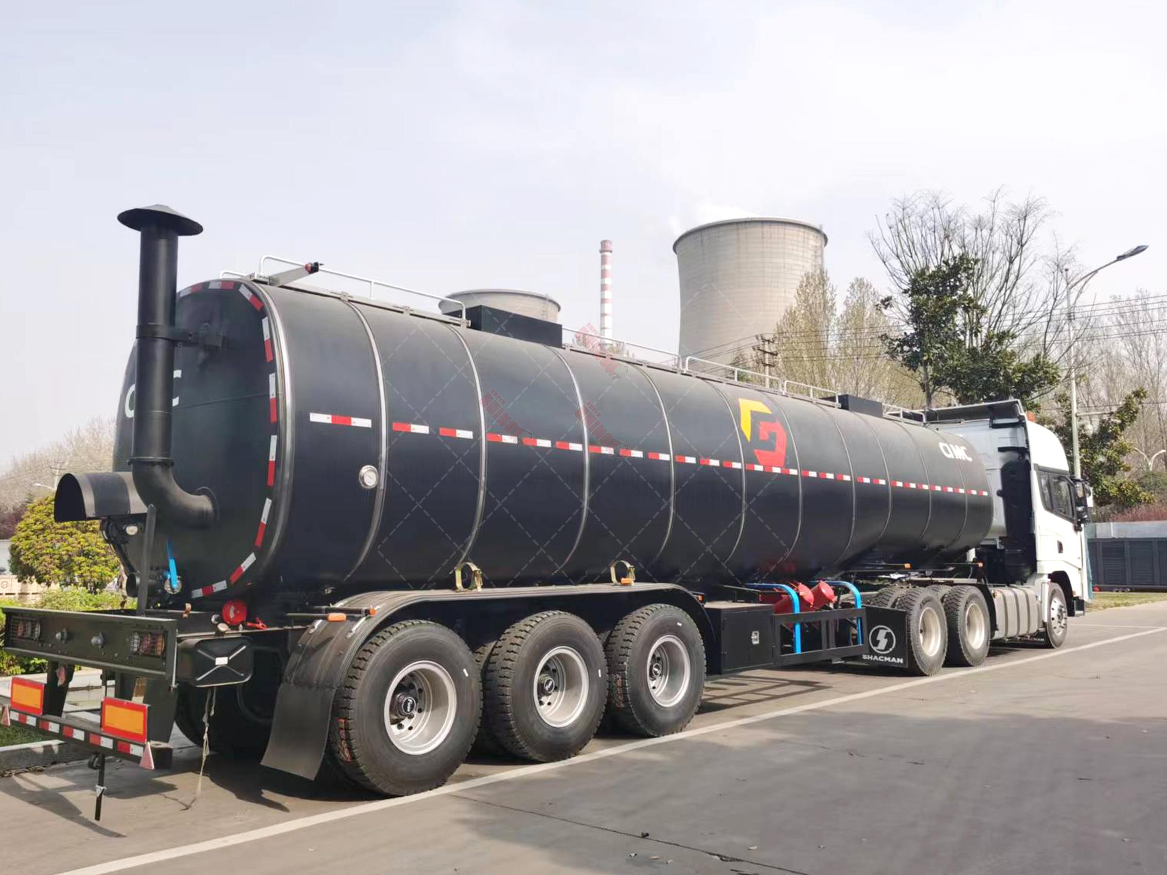 3-Axle Bitumen transport semi trailer