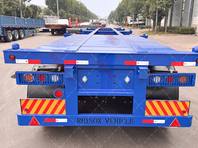 40ft container skeleton trailer with tri axles