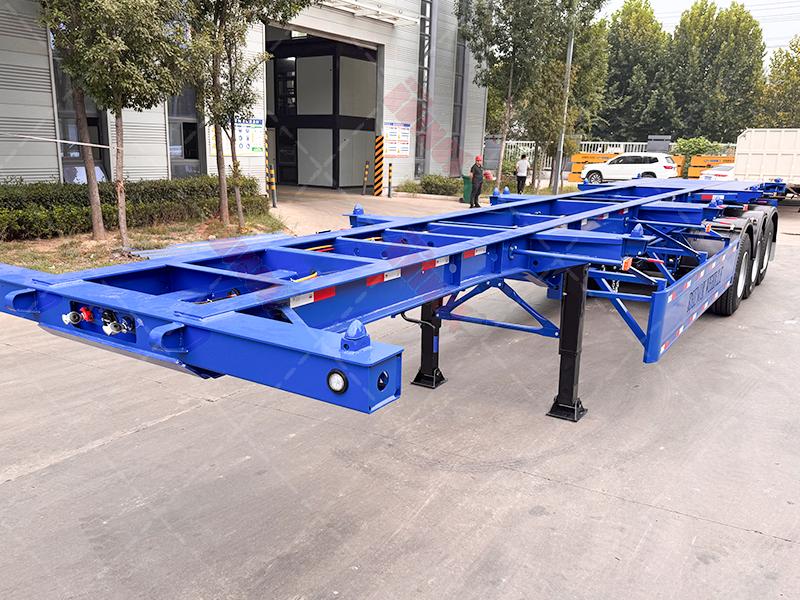 40ft container skeleton trailer with tri axles