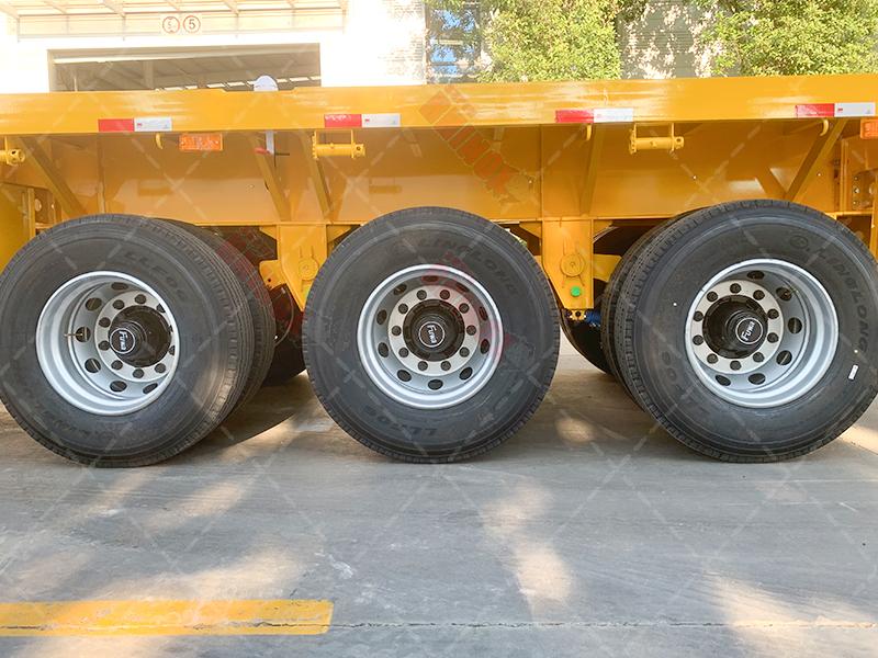 tri axle flatbed semi trailer