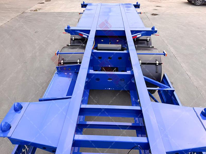 40ft container skeleton trailer with tri axles