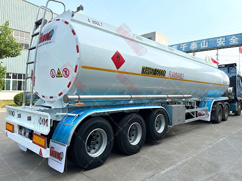 Tri Axle Aluminum Alloy Fuel Tanker Semi Trailer Manufacturer