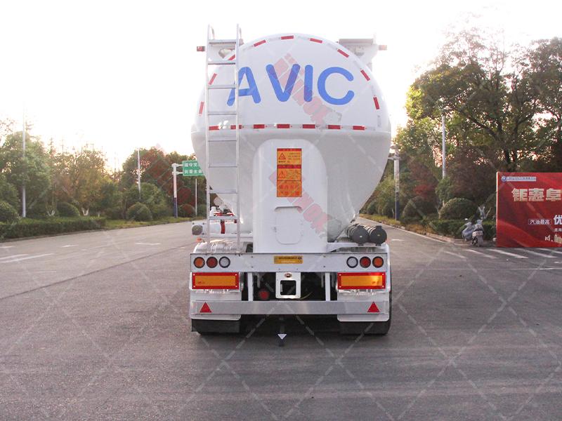 Tri Alxe 60cbm Steel Bulk Flour Transport Tanker Trailer