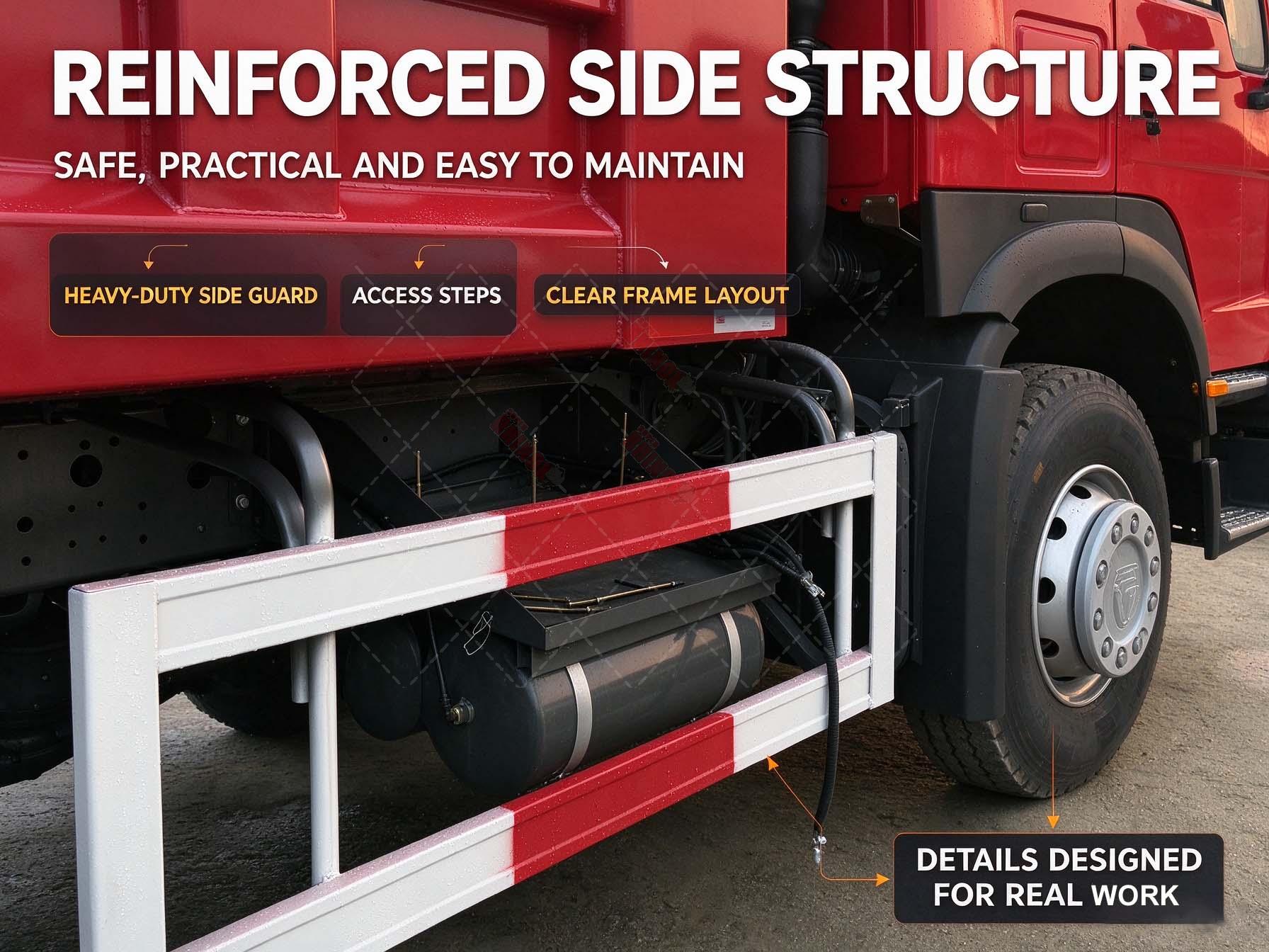 4x4 hydraulic dump truck with Four-Wheel Drive Hydraulic Dumper