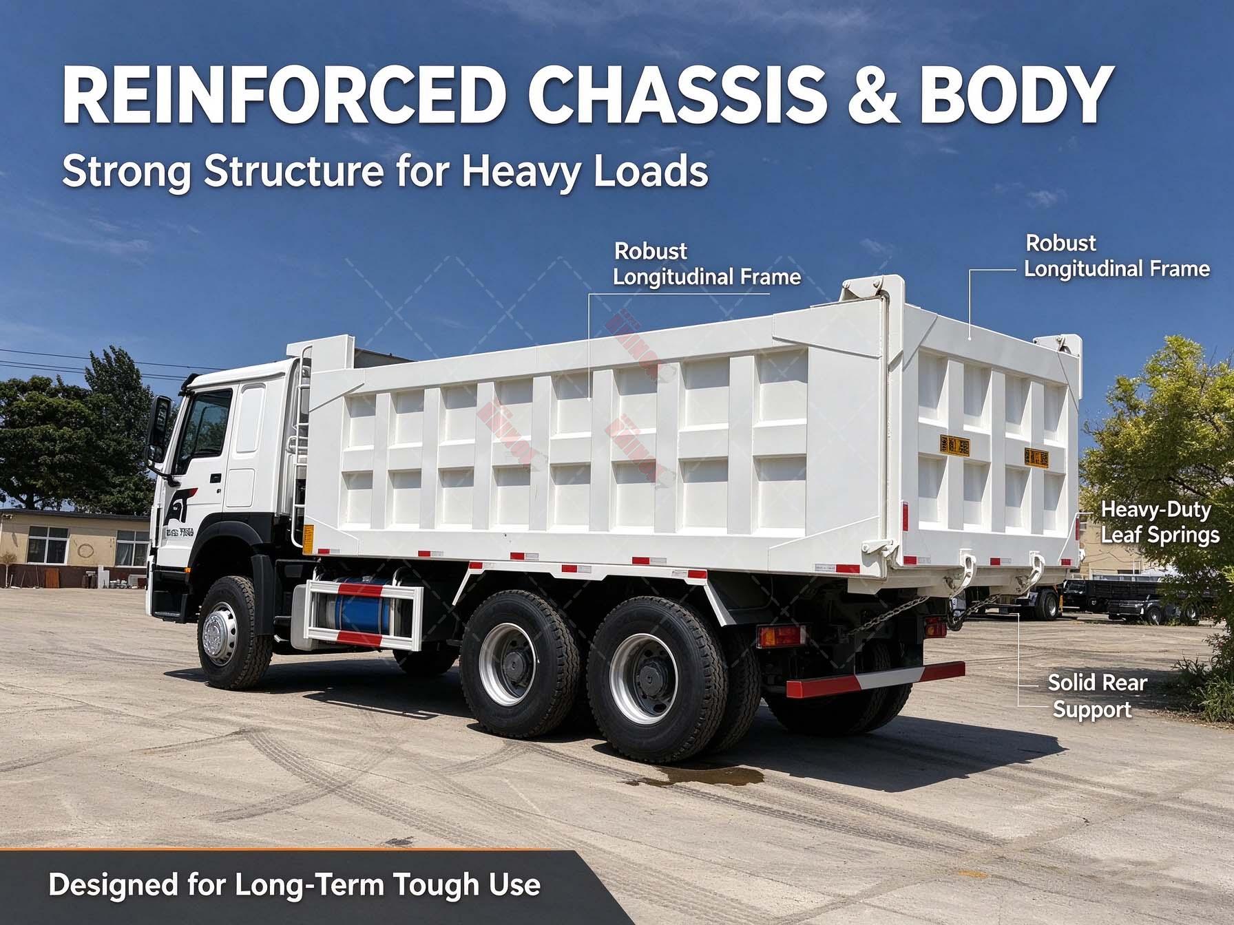 Heavy-Duty hydraulic tipper truck (6x4 Drive) For Sale