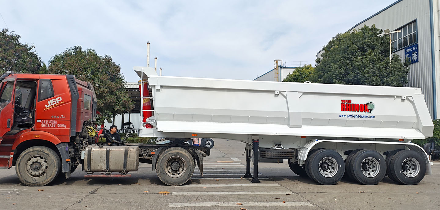 25CBM Tri Axle Dump Tipping Semi Trailer for sale