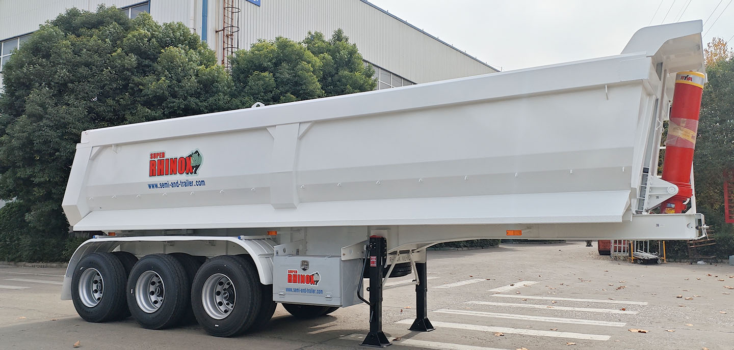 25CBM Tri Axle Dump Tipping Semi Trailer for sale