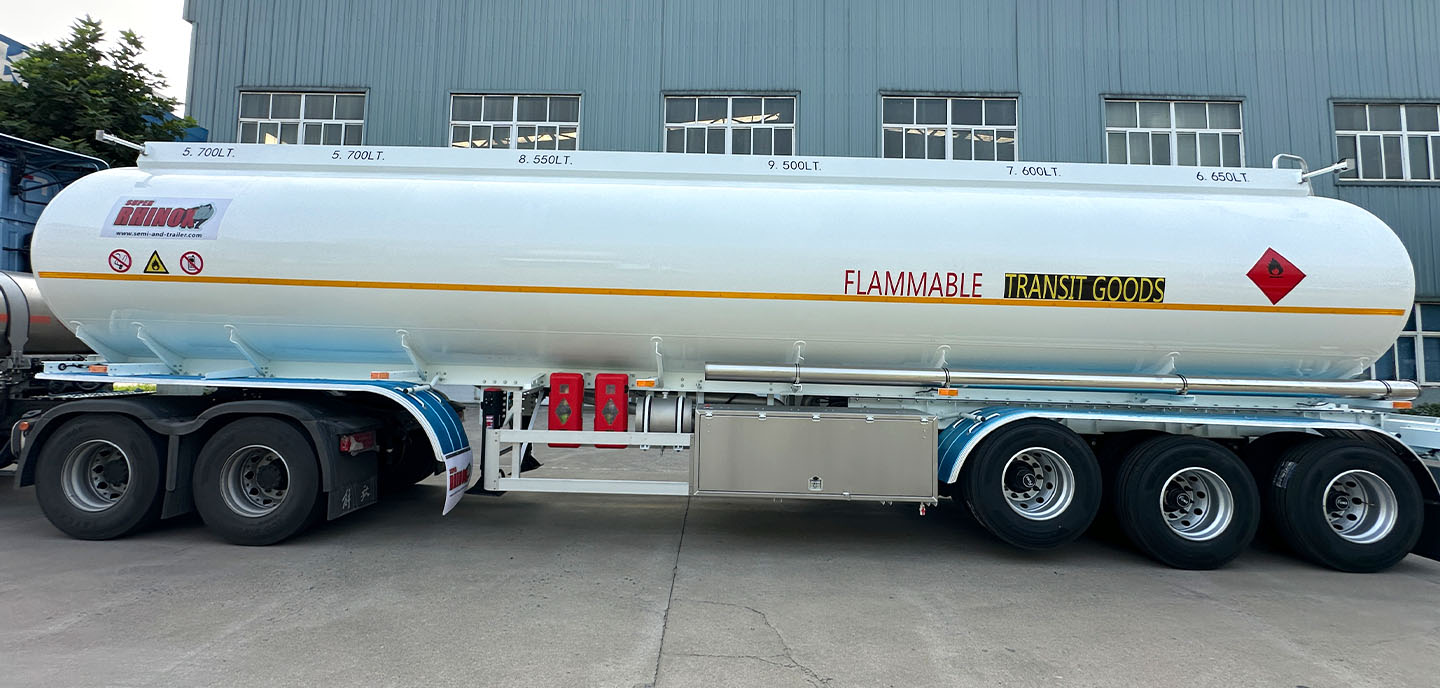 Tri Axle Aluminum Alloy Fuel Tanker Semi Trailer picture